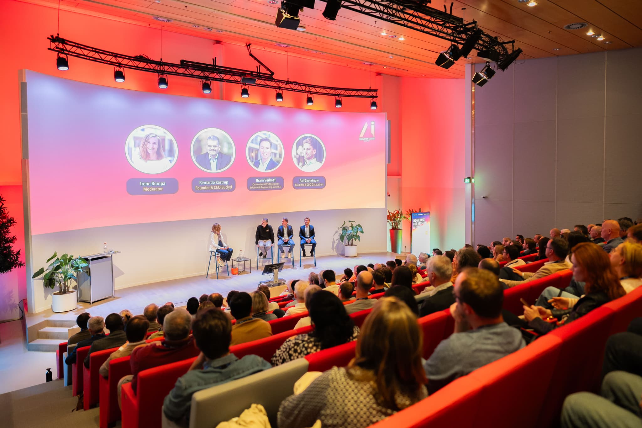 Irene Rompa, Bernardo Kastrup / Euclyd, Bram Verhoef / Axelera AI, Ralf Zoetekouw / Datacation © Floris van Bergen