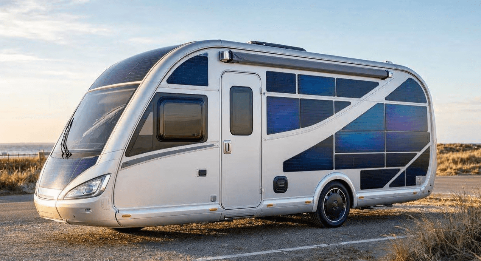 In four years: trailer with ultra-thin solar film hits the market