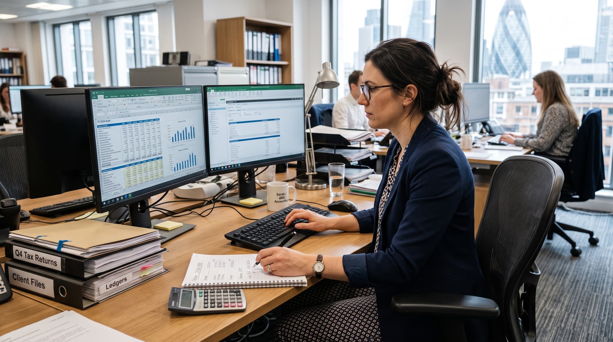 accountant at work