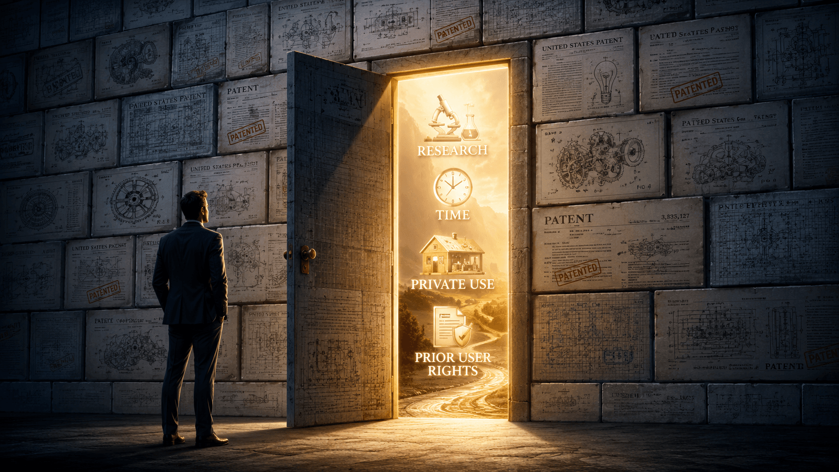patents are a wall with a door