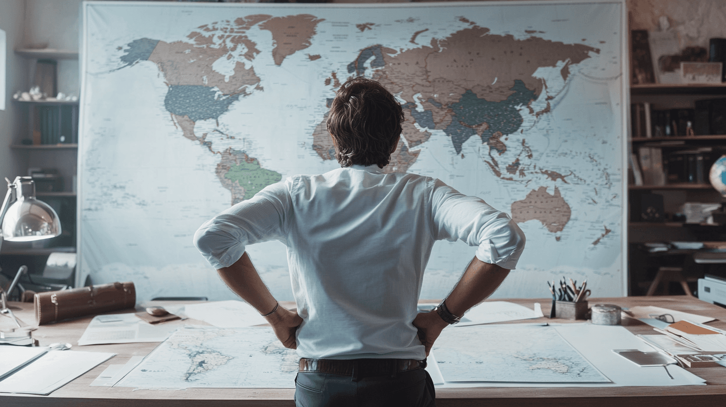 startup founder world map